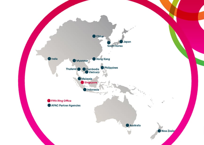 WEB Asia image with text map